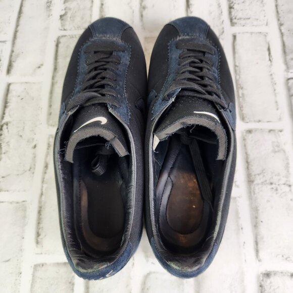 Nike Classic Cortez Shark Low SP Men\'s Size 10.5 Blue Black Suede Nylon Sneakers main image 4